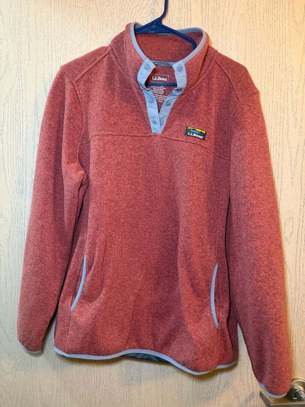 LL Bean Red Fleece